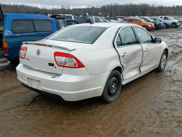 3MEHM07Z29R632084 - 2009 MERCURY MILAN WHITE photo 4