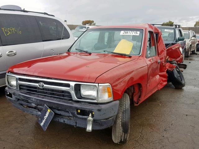 JT4RN93P5N5061960 - 1992 TOYOTA PICKUP 1/2 RED photo 2