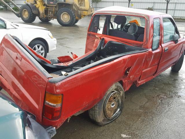 JT4RN93P5N5061960 - 1992 TOYOTA PICKUP 1/2 RED photo 4