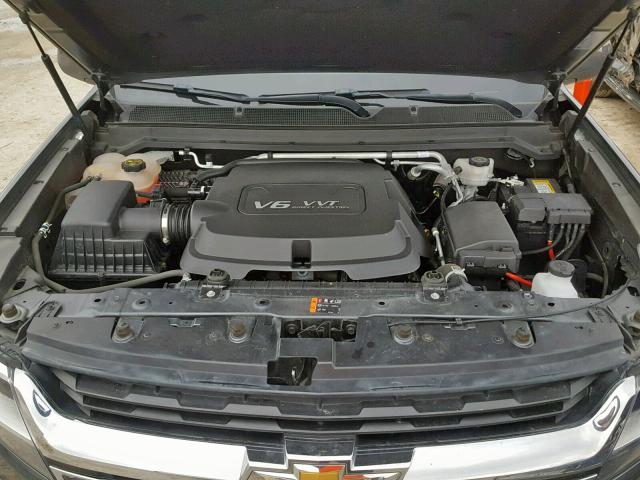 1GCGSCE35G1392345 - 2016 CHEVROLET COLORADO L GRAY photo 7