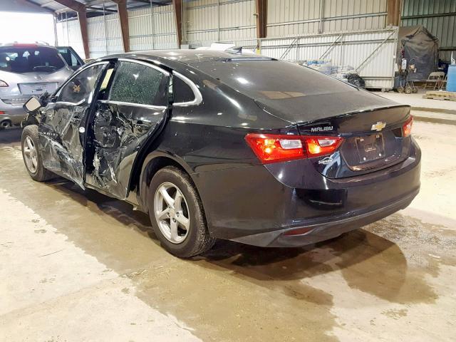 1G1ZB5ST5JF176796 - 2018 CHEVROLET MALIBU LS BLACK photo 3