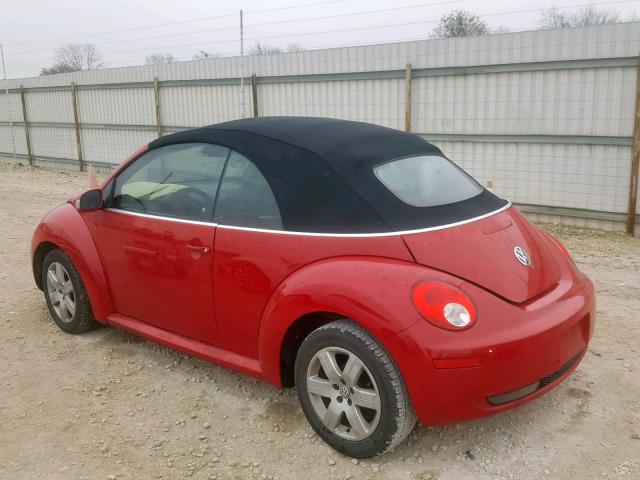 3VWRF31Y17M401475 - 2007 VOLKSWAGEN NEW BEETLE Qırmızı foto 3