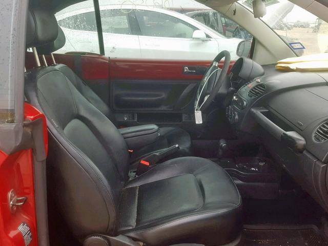3VWRF31Y17M401475 - 2007 VOLKSWAGEN NEW BEETLE Qırmızı foto 5
