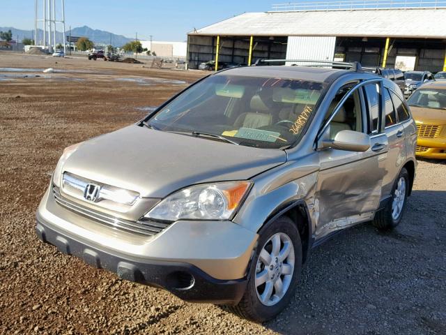 JHLRE38738C036466 - 2008 HONDA CR-V EXL GOLD photo 2