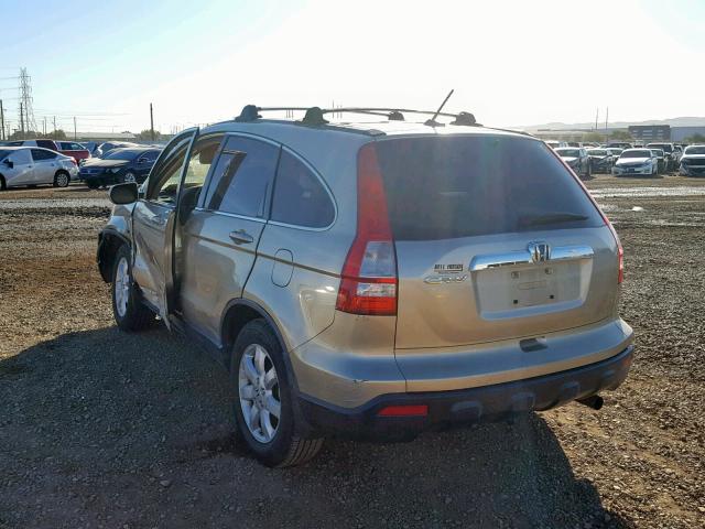 JHLRE38738C036466 - 2008 HONDA CR-V EXL GOLD photo 3