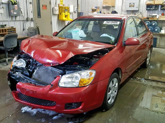 KNAFE121385553261 - 2008 KIA SPECTRA EX RED photo 2