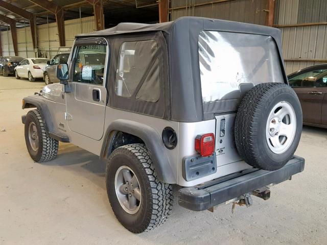 1J4FA39S94P745365 - 2004 JEEP WRANGLER X SILVER photo 3