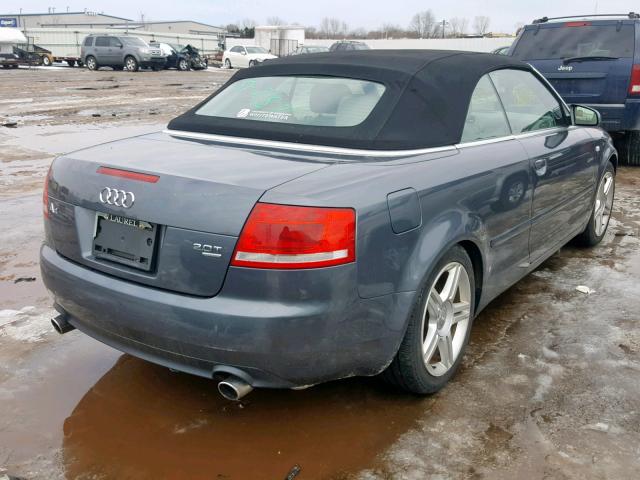 WAUDF48HX7K033178 - 2007 AUDI A4 2.0T CA GRAY photo 4