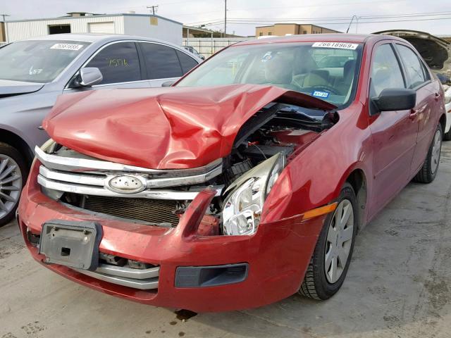 3FAHP06Z29R141014 - 2009 FORD FUSION S RED photo 2