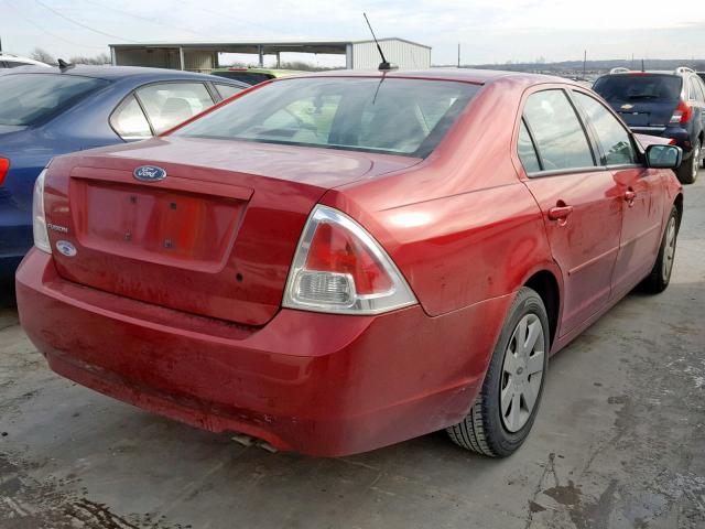 3FAHP06Z29R141014 - 2009 FORD FUSION S RED photo 4