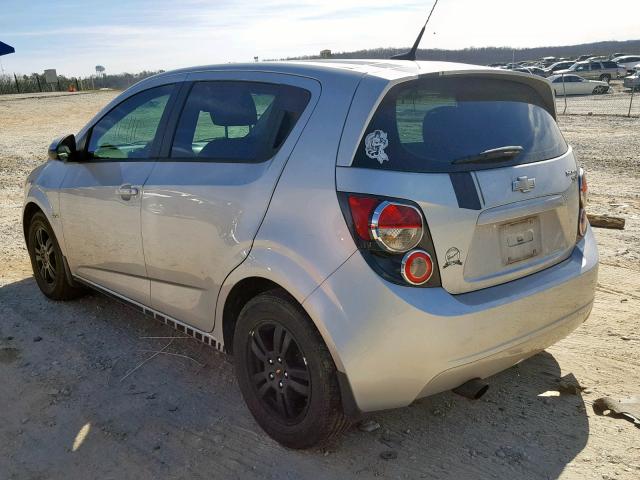 1G1JB6SH8C4167751 - 2012 CHEVROLET SONIC LS 银色 照片 3