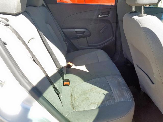 1G1JB6SH8C4167751 - 2012 CHEVROLET SONIC LS 银色 照片 6