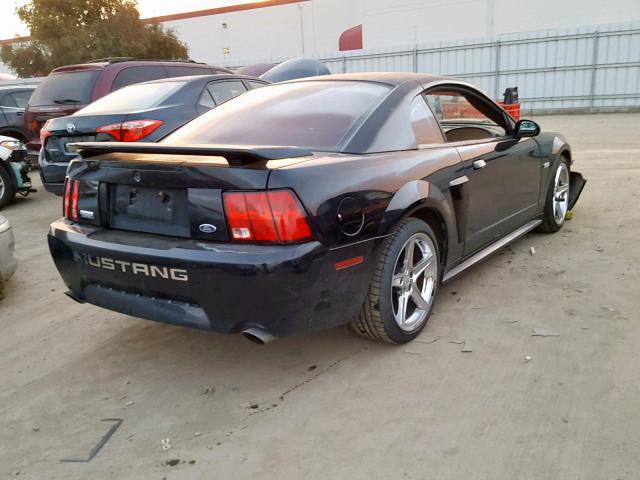 1FAFP42X73F424483 - 2003 FORD MUSTANG GT BLACK photo 4