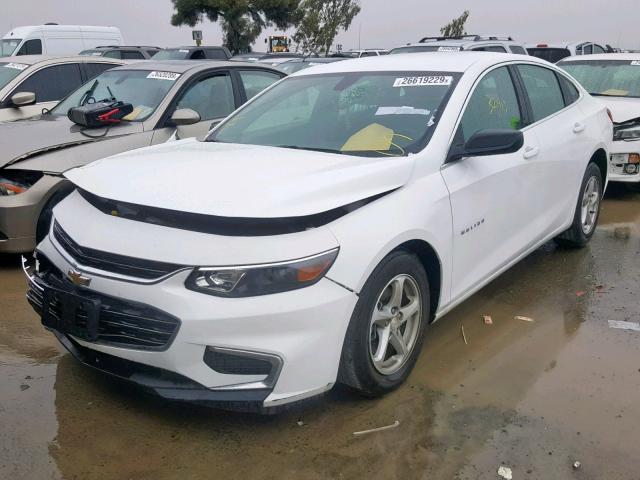 1G1ZB5ST1HF288196 - 2017 CHEVROLET MALIBU LS WHITE photo 2