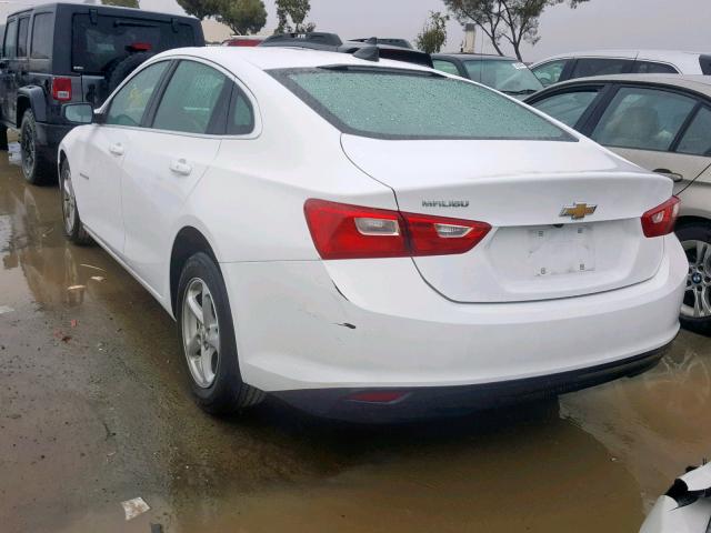 1G1ZB5ST1HF288196 - 2017 CHEVROLET MALIBU LS WHITE photo 3