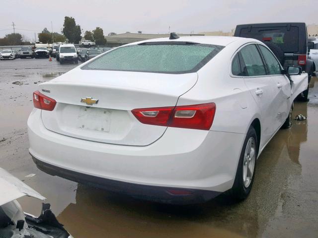 1G1ZB5ST1HF288196 - 2017 CHEVROLET MALIBU LS WHITE photo 4