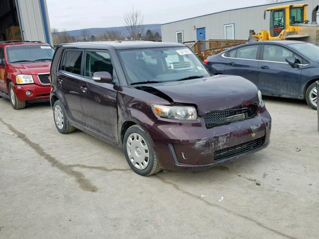 JTLKE50E081019127 - 2008 TOYOTA SCION XB MAROON photo 1