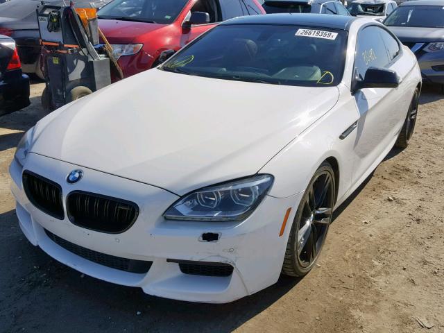 WBAYM9C50DDW20233 - 2013 BMW 650 I WHITE photo 2