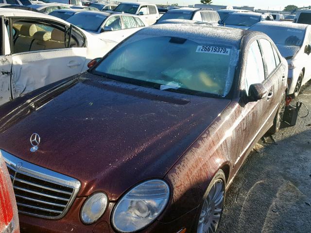 WDBUF56X18B358529 - 2008 MERCEDES-BENZ E 350 BURGUNDY photo 2