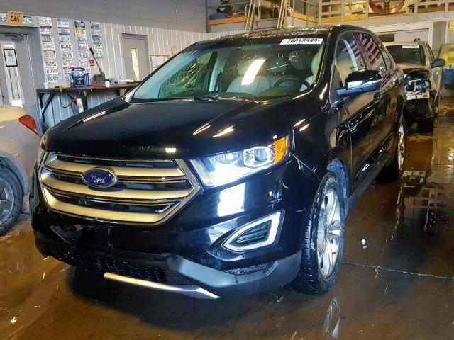 2FMPK4K93HBC13252 - 2017 FORD EDGE TITAN BLACK photo 2