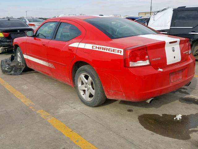 2B3CA3CVXAH287428 - 2010 DODGE CHARGER SX RED photo 3