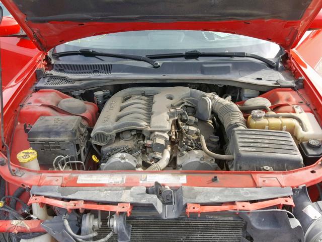 2B3CA3CVXAH287428 - 2010 DODGE CHARGER SX RED photo 7