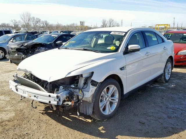 1FAHP2E84EG143563 - 2014 FORD TAURUS SEL WHITE photo 2