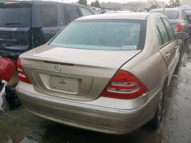 WDBRF61J13F337275 - 2003 MERCEDES-BENZ C 240 GOLD photo 4