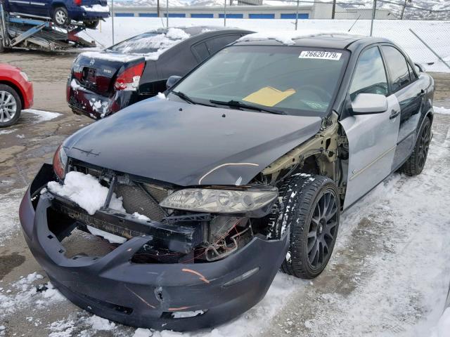 1YVHP80D255M13767 - 2005 MAZDA 6 S BLACK photo 2