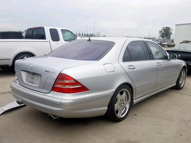 WDBNG73J82A266652 - 2002 MERCEDES-BENZ S 55 AMG SILVER photo 4