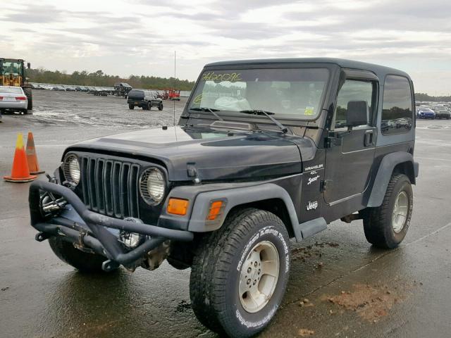 1J4FY19S2XP417418 - 1999 JEEP WRANGLER / BLACK photo 2