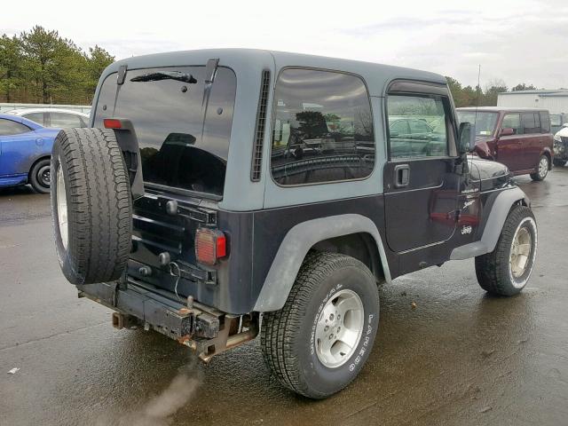 1J4FY19S2XP417418 - 1999 JEEP WRANGLER / BLACK photo 4