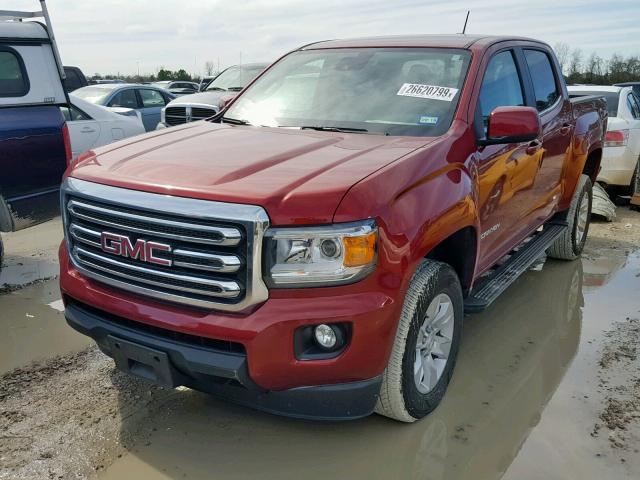 1GTG5CENXH1269991 - 2017 GMC CANYON SLE RED photo 2