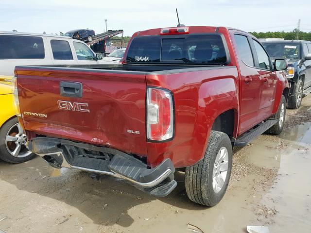 1GTG5CENXH1269991 - 2017 GMC CANYON SLE RED photo 4