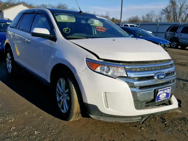 2FMDK4JC1DBA93526 - 2013 FORD EDGE SEL WHITE photo 1