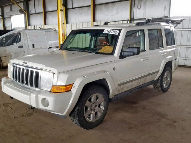 1J8HG582X6C352486 - 2006 JEEP COMMANDER WHITE photo 2