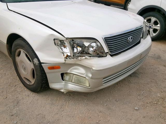 JT8BH28F9Y0180417 - 2000 LEXUS LS 400 WHITE photo 9