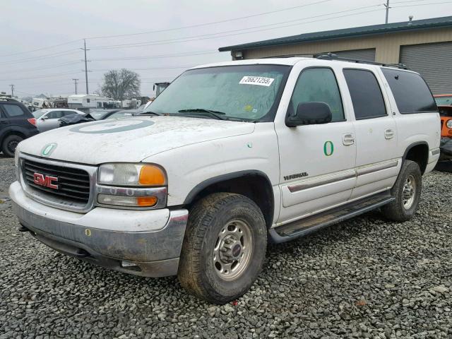 3GKGK26U51G253671 - 2001 GMC YUKON XL K WHITE photo 2