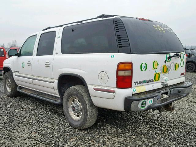 3GKGK26U51G253671 - 2001 GMC YUKON XL K WHITE photo 3