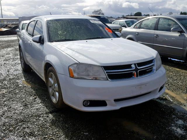 1B3BD2FG0BN591600 - 2011 DODGE AVENGER LU WHITE photo 1