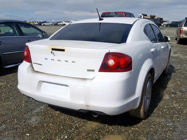 1B3BD2FG0BN591600 - 2011 DODGE AVENGER LU WHITE photo 4