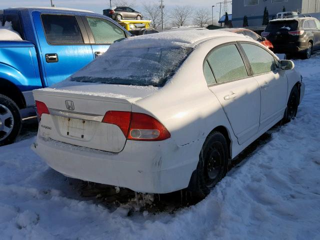 2HGFA1F01BH014462 - 2011 HONDA CIVIC EXL WHITE photo 4