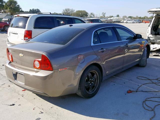 1G1ZB5EB9AF108486 - 2010 CHEVROLET MALIBU LS TAN photo 4