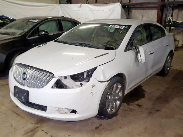 1G4GD5EG6AF141204 - 2010 BUICK LACROSSE C WHITE photo 2