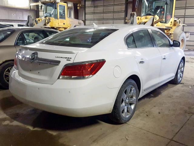 1G4GD5EG6AF141204 - 2010 BUICK LACROSSE C WHITE photo 4