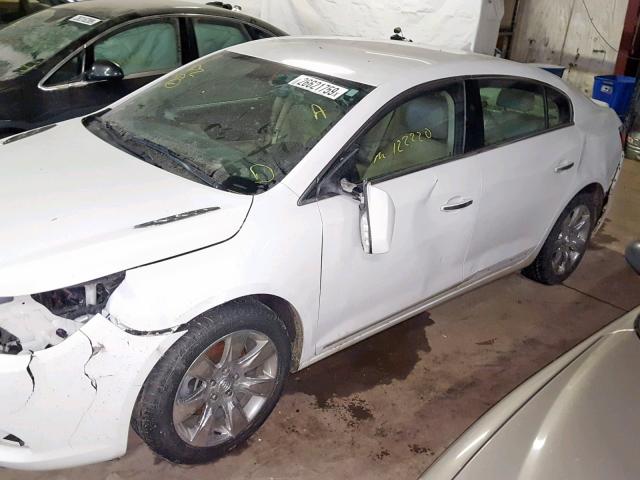 1G4GD5EG6AF141204 - 2010 BUICK LACROSSE C WHITE photo 9