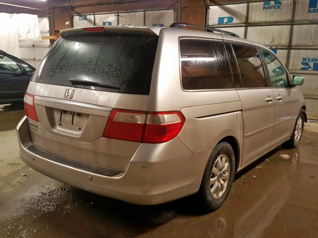 5FNRL38857B104229 - 2007 HONDA ODYSSEY TO SILVER photo 4