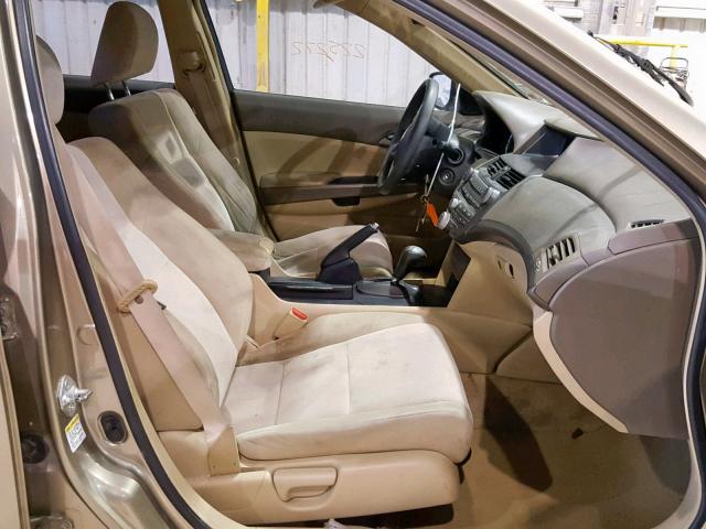 1HGCP26468A026060 - 2008 HONDA ACCORD LXP GOLD photo 5