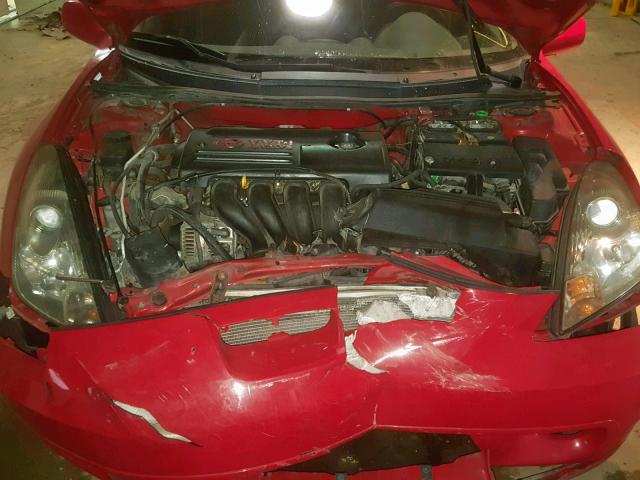 JTDDR32T1Y0021192 - 2000 TOYOTA CELICA GT RED photo 7