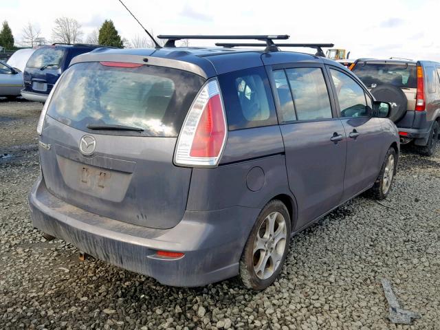 JM1CR2WL0A0370687 - 2010 MAZDA 5 GRAY photo 4